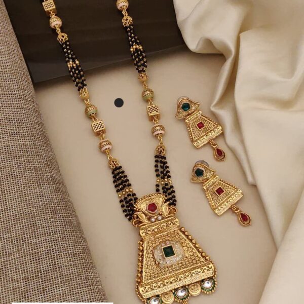 high gold rajvadi mangalsutra lenth 30 inch