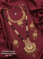 high gold rajvadi mangalsutra combo set f-2 - Image 5
