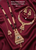 high gold rajvadi mangalsutra combo set f-2 - Image 4
