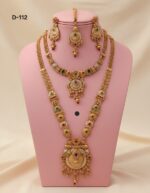 meenakari gold -plated rani haar and choker combo set - Image 8