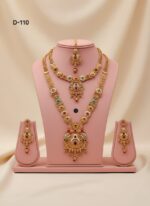 meenakari gold -plated rani haar and choker combo set - Image 2