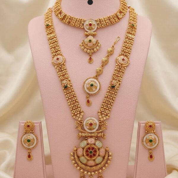 high gold rajwadi combo set