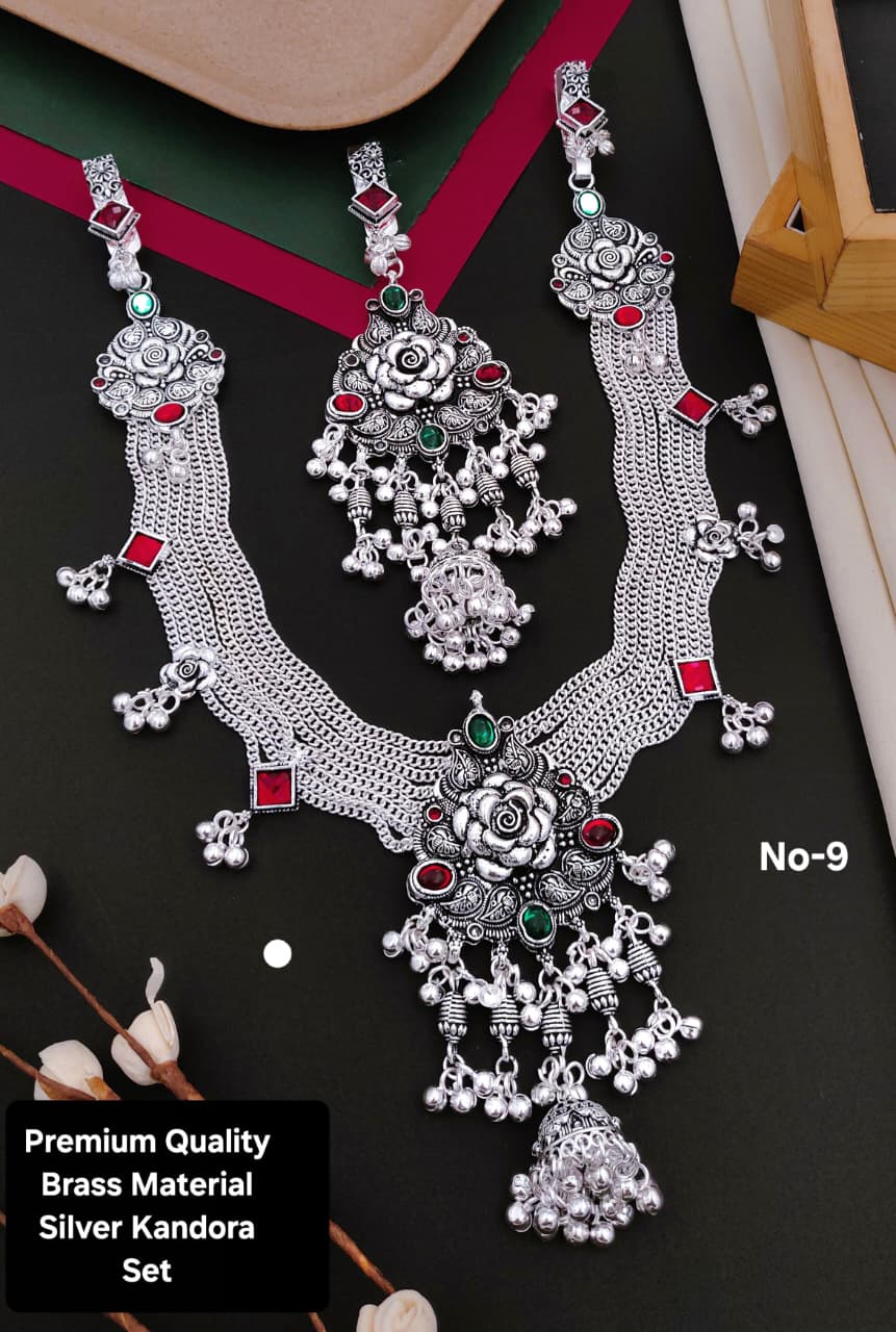 WhatsApp Image 2026-04-02 at 16.35.16 premium Quality bass material silvar kandora set - Image 1