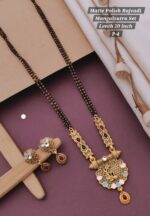 matte polish rajvadi mangalsutra set lenth 20 inch - Image 5