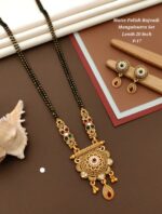 matte polish rajvadi mangalsutra set lenth 20 inch - Image 5