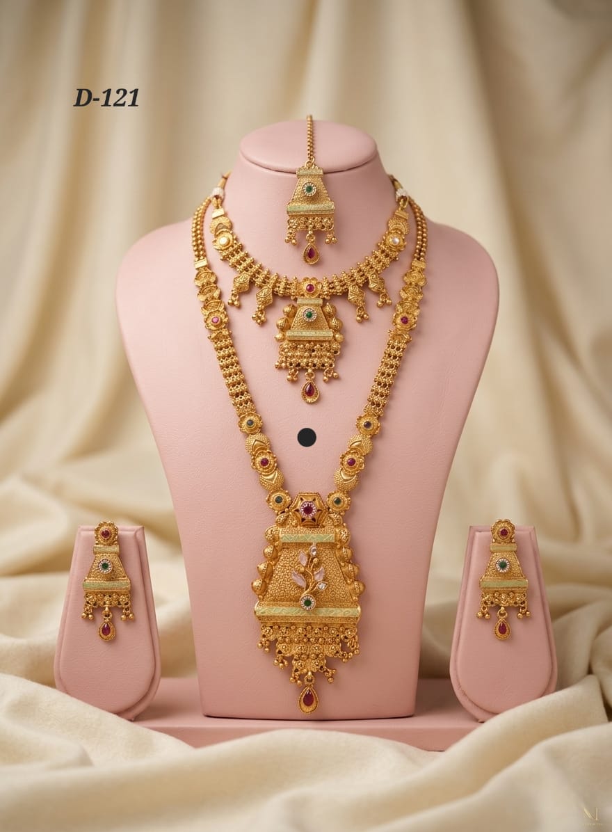 WhatsApp Image 2026-04-03 at 16.24.28 premium Quality brass copper choker set d-121 - Image 1