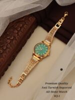 premium Quality anti tarnish imported ad stone watch wj-4 - Image 3