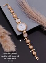 premium Quality anti tarnish imported ad stone watch wj-4 - Image 5