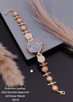 premium Quality anti tarnish imported ad stone watch wj-4 - Image 6