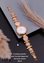 premium Quality anti tarnish imported ad stone watch wj-4 - Image 9