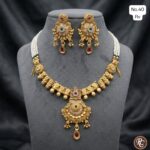 rajwadi meenakari paarl set - Image 11