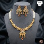 rajwadi meenakari paarl set - Image 10