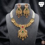 rajwadi meenakari paarl set - Image 8