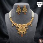 rajwadi meenakari paarl set - Image 6