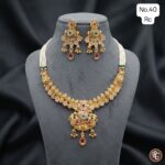 rajwadi meenakari paarl set - Image 4