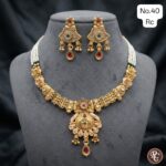 rajwadi meenakari paarl set - Image 3