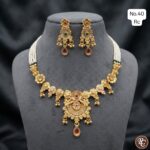 rajwadi meenakari paarl set