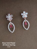 rose gold plated ad stone erring - Image 5