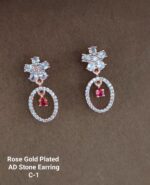 rose gold plated ad stone erring - Image 3
