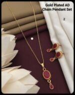 gold plated ad chain pandent set - Image 2