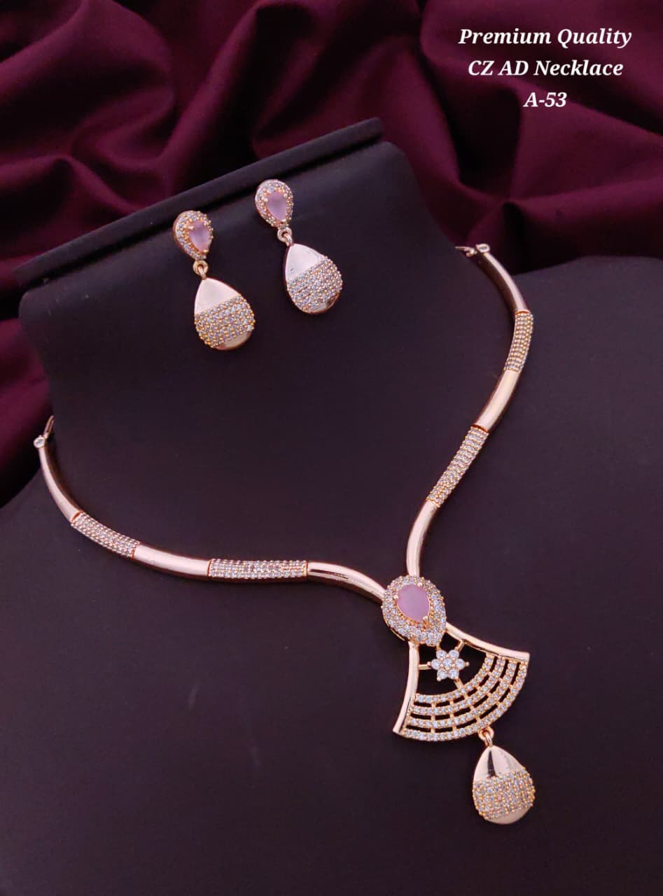 WhatsApp Image 2026-04-06 at 10.11.34 premium Quality cz ad necklace - Image 1