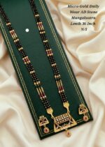 micro gold daily wear ad stone mangalsutra - Image 12