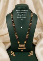 micro gold daily wear ad stone mangalsutra - Image 9