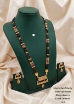 micro gold daily wear ad stone mangalsutra - Image 8
