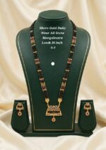 micro gold daily wear ad stone mangalsutra - Image 7