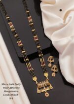 micro gold daily wear ad stone mangalsutra - Image 5
