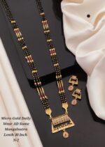 micro gold daily wear ad stone mangalsutra - Image 4