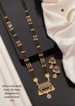 micro gold daily wear ad stone mangalsutra - Image 2